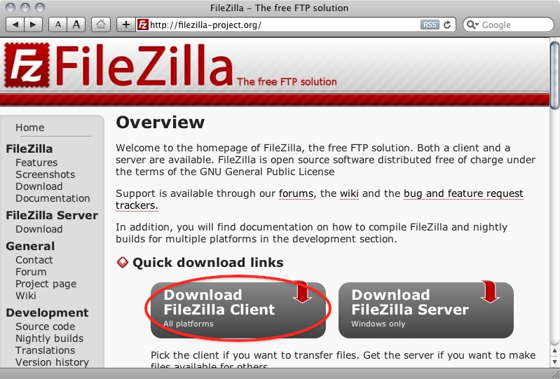Filezilla\_scherm\_1 "FileZilla screen 1"