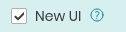 New UI checkbox